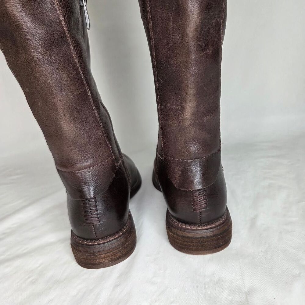 FRANCO SARTO Women Brown Over The Knee Haleen Leather Boots Shoes 6.5 Wide Calf - Picture 5 of 8